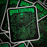 Max Siebel "Black Tooth Grin" tee, Dimebag green on black w/STICKER