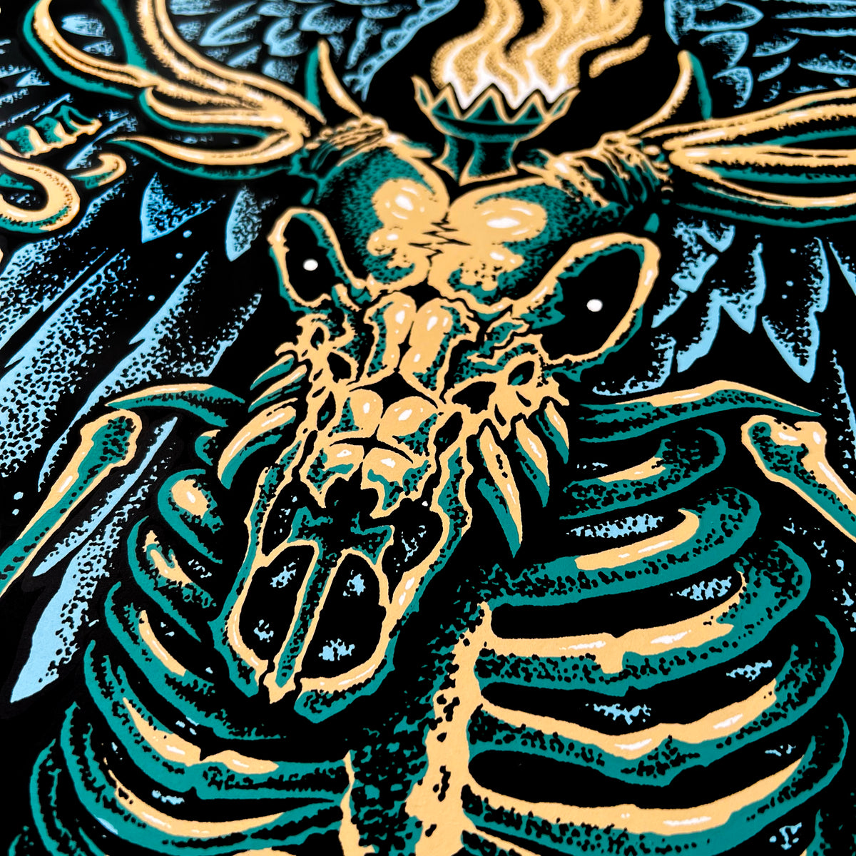 Clutch Of Skulls Screen Printed Poster. – SHADEBEAST