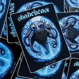 Shadebeast 6 Year Anniversary tee/sticker bundle, 6 colors on black