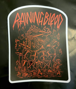 Max Siebel "Raining Blood" sticker 5x5"