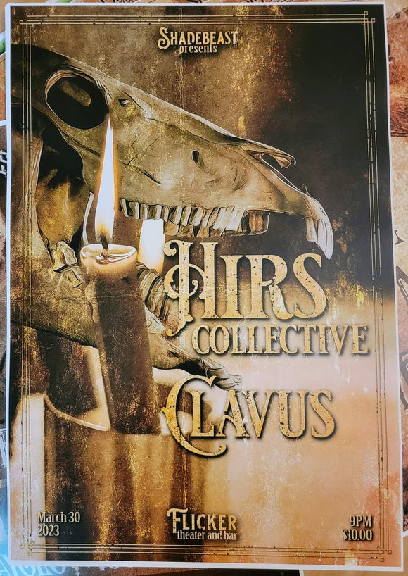 03-30-23 Shadebeast Presents, CANCELLED SHOW: HIRS Collective, Clavus, 13X19