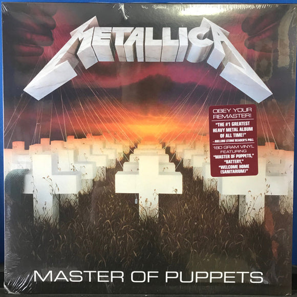 Metallica – Master Of Puppets, vinyl LP, 180g black, BLCKND005R-1, new
