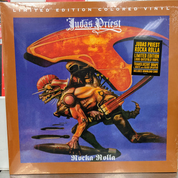 Judas Priest - Rocka Rolla, vinyl LP, Translucent Grape & White with Black Splatter, EOM-LP-46428, new