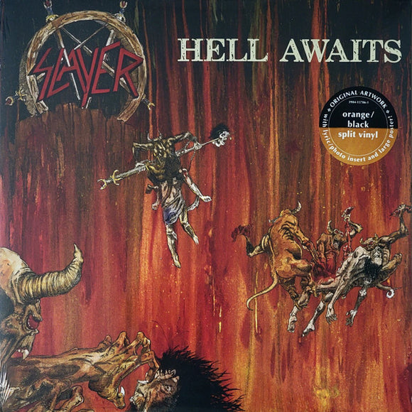 Slayer - Hell Awaits, vinyl LP, orange and and black split, 3984-15787-1, new