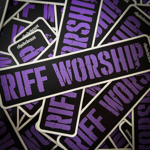 Riff Worship Sticker
