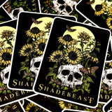 Skull And Flowers Shirt/Sticker Combo