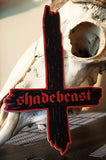 Shadebeast "Weathered Cross" shirt and sticker bundle, two color options
