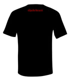 Max Siebel "Hole in the Sky" Tee, red on black w/STICKER